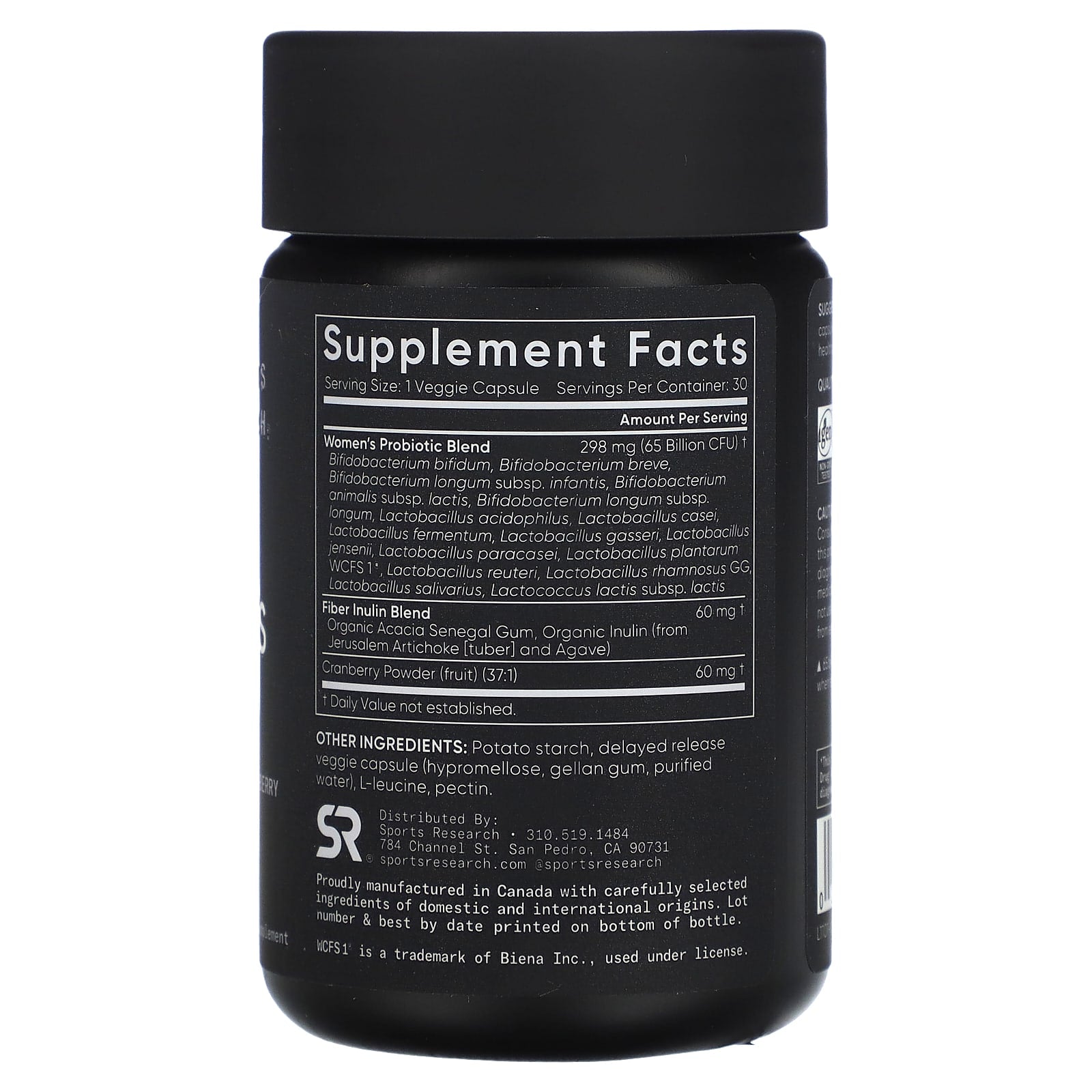 Sports Research, Women's Probiotics, Cranberry, 65 Billion CFU, 30 Delayed Release Capsules - Image 2