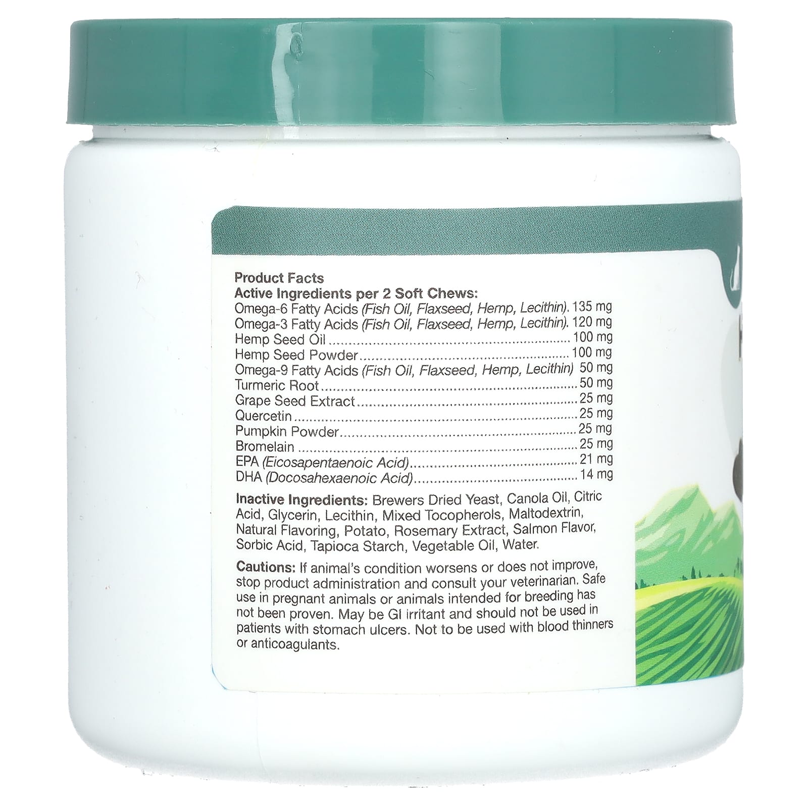 NaturVet, Hemp Allergy Aid + Hemp Seed, For Cats, 60 Soft Chews, 3.1 oz (90 g) - Image 2