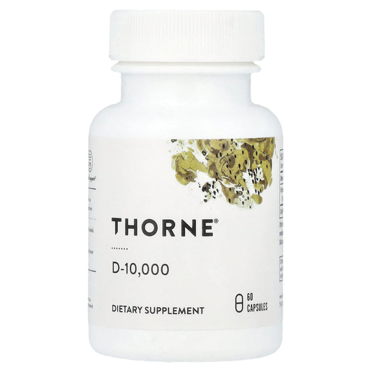 Thorne, D-10,000, 60 Capsules (250 mcg per Capsule) - Image 1