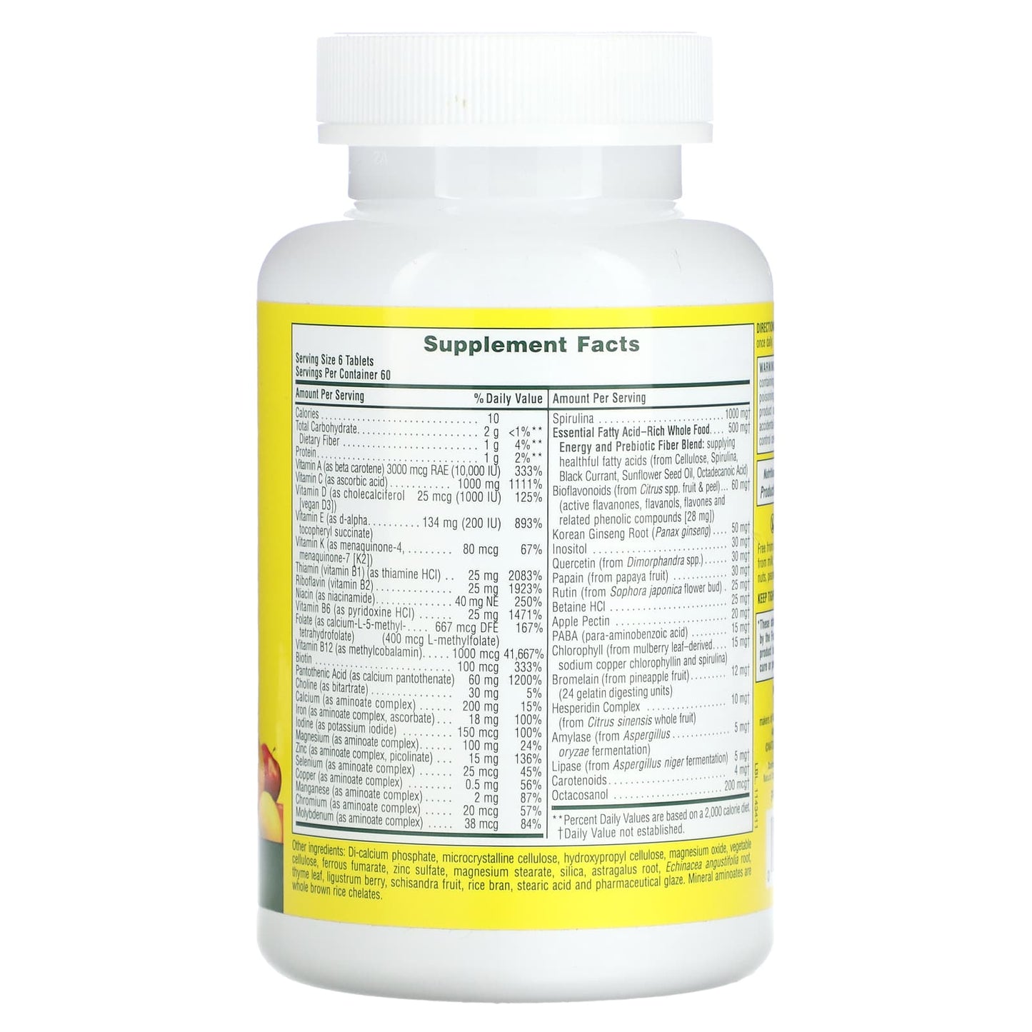 NaturesPlus, Source of Life, Original Mini-Tabs, Multivitamin & Mineral Supplement, 360 Tablets - Image 2