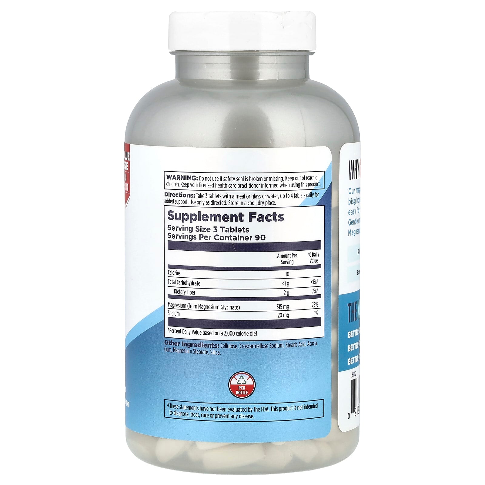 KAL High Absorption Magnesium Glycinate - Relaxation & Bone Support - Image 2