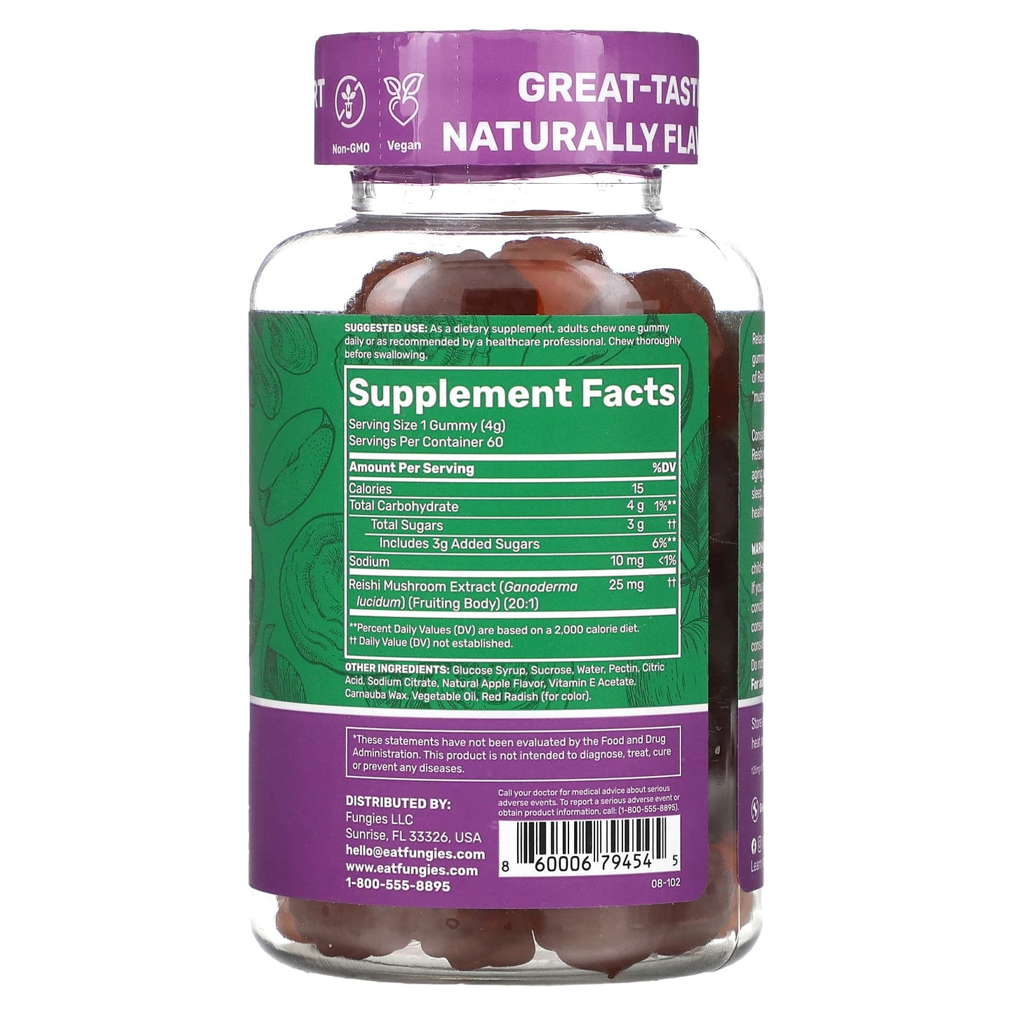 Reishi Mushroom Gummies for Immune Support and Relaxation - Fungies - Image 2