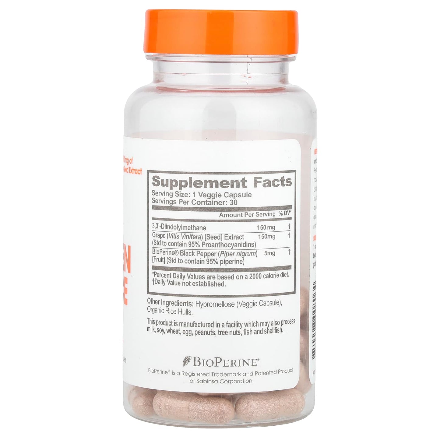 The Genius Brand, Estrogen Balance, 30 Veggie Capsules - Image 2