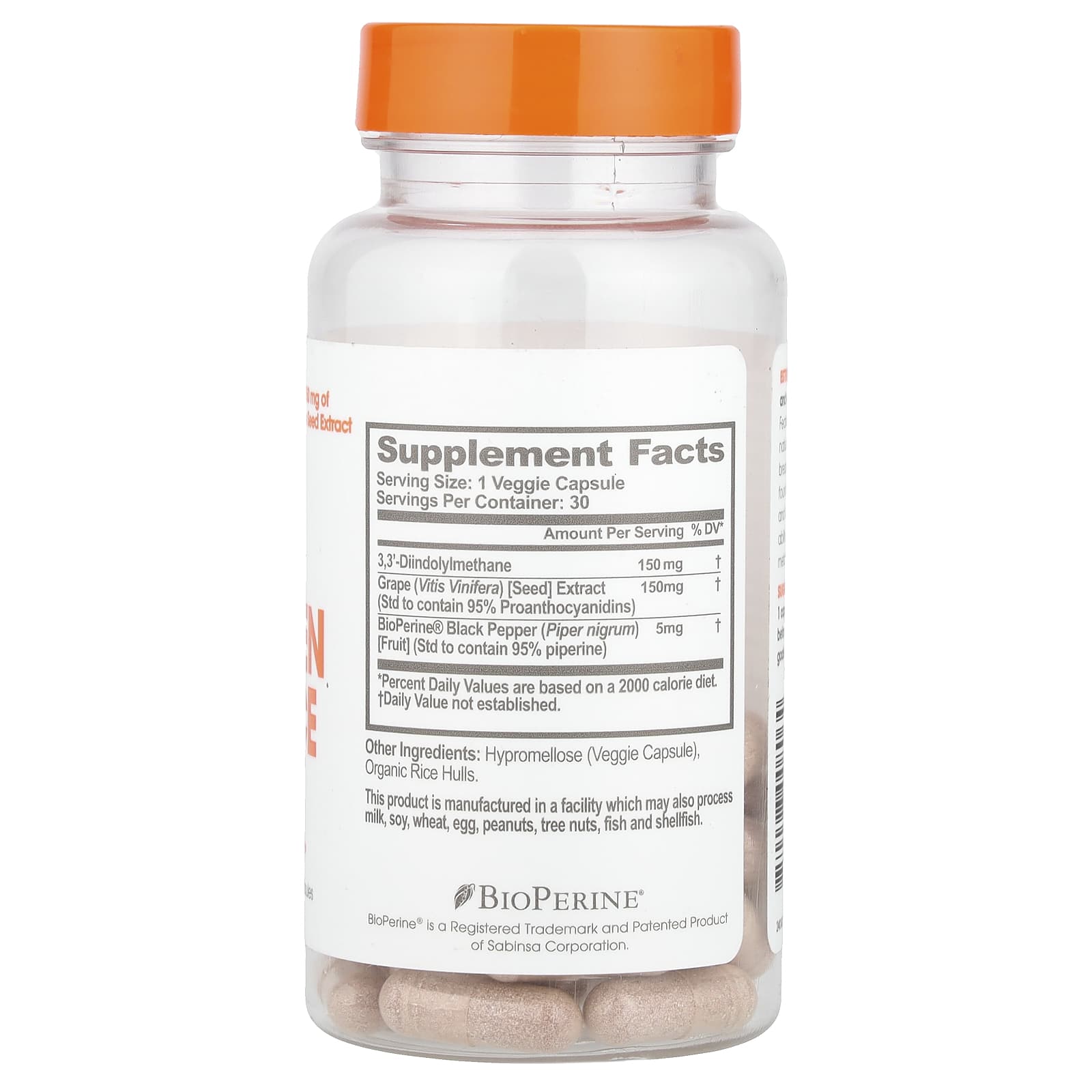 The Genius Brand, Estrogen Balance, 30 Veggie Capsules - Image 2