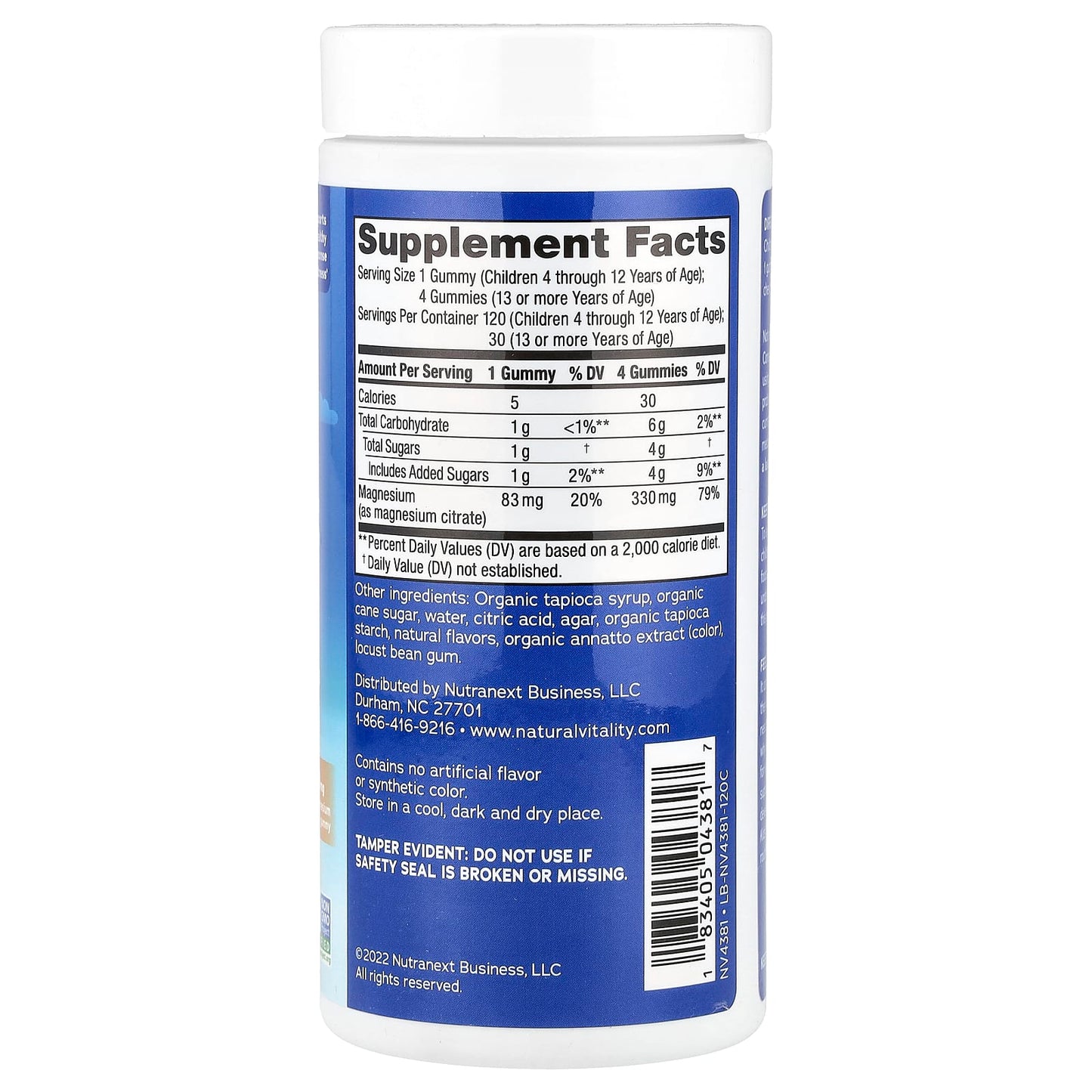 Natural Vitality, CALM®, Kids Gummies, Sweet Citrus, 83 mg, 120 Gummies