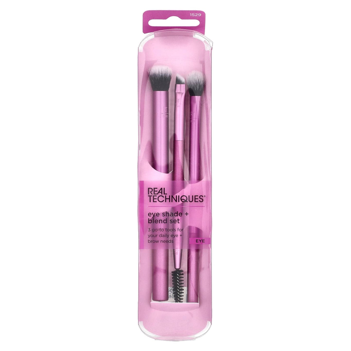 Real Techniques, Eye Shade + Blend Brush Set, 3 Pieces - Image 2