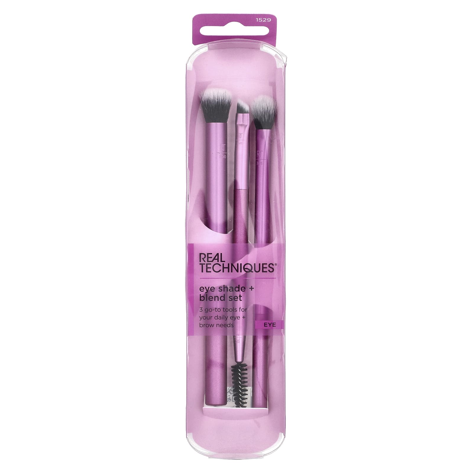 Real Techniques, Eye Shade + Blend Brush Set, 3 Pieces - Image 2