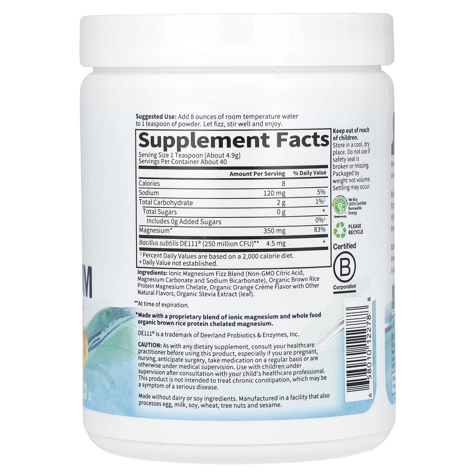 Whole Food Magnesium by Garden of Life - Relax & Sleep Better - Image 2