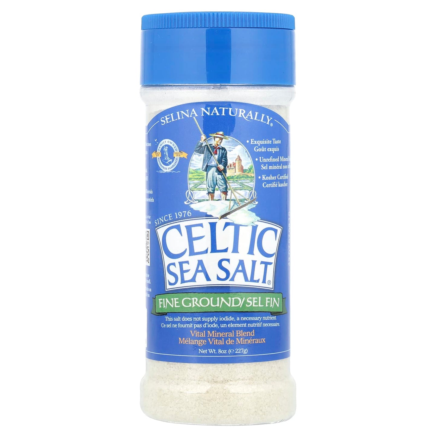 Fine Ground Celtic Sea Salt for Enhanced Vitality - 8 oz - Image 1