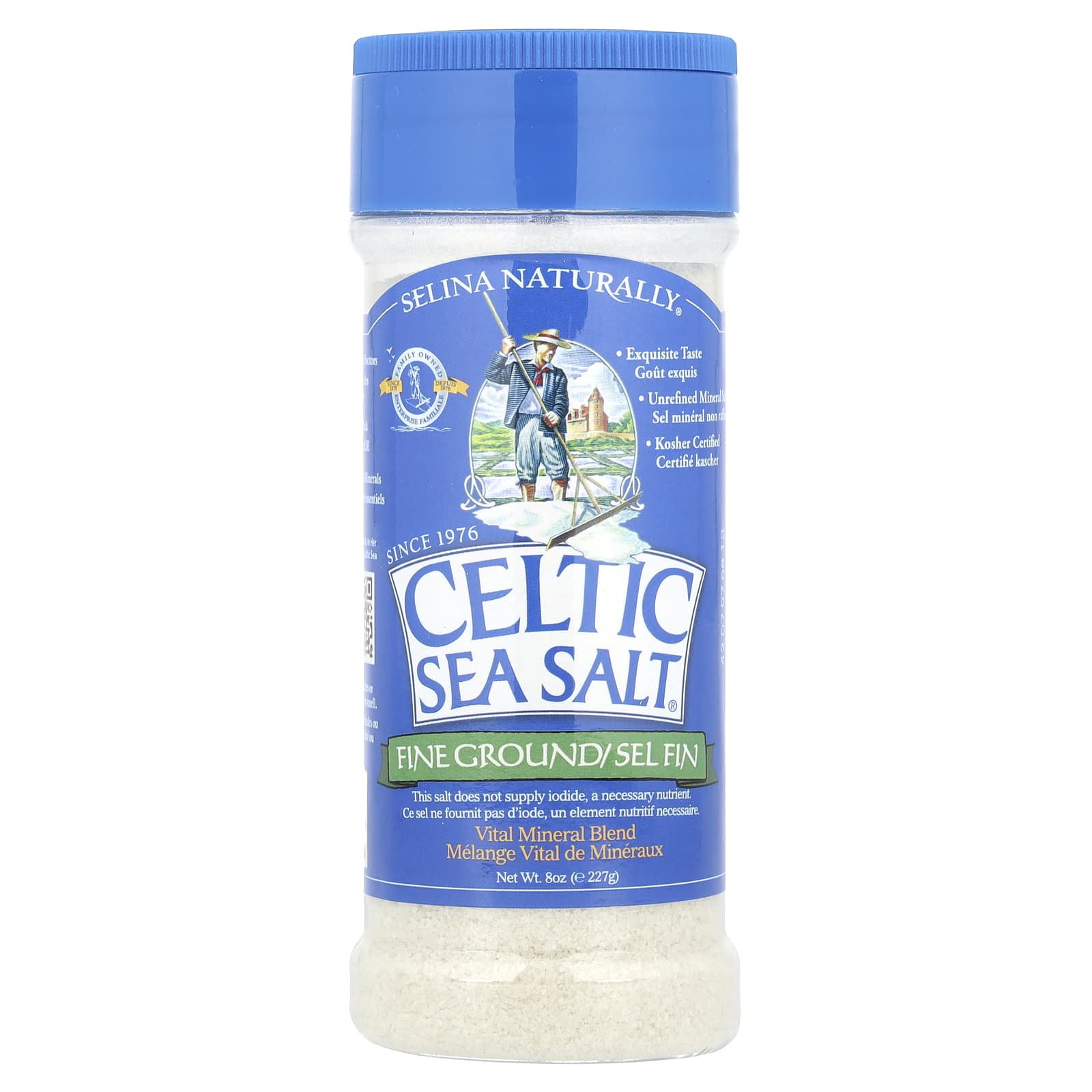 Fine Ground Celtic Sea Salt for Enhanced Vitality - 8 oz - Image 1