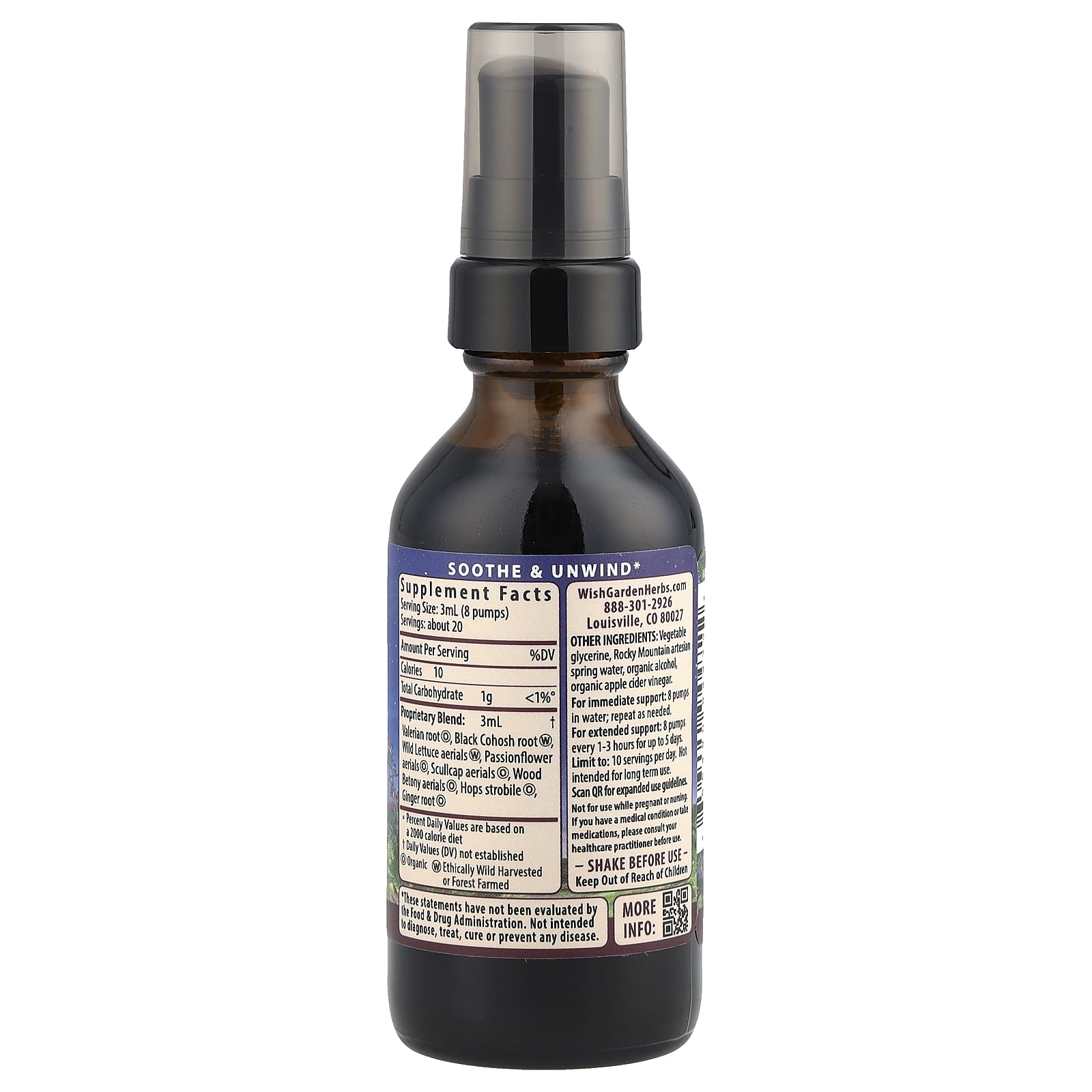 WishGarden Herbs, Serious™ Relaxer & Muscle Tension, 2 fl oz (59 ml) - Image 2