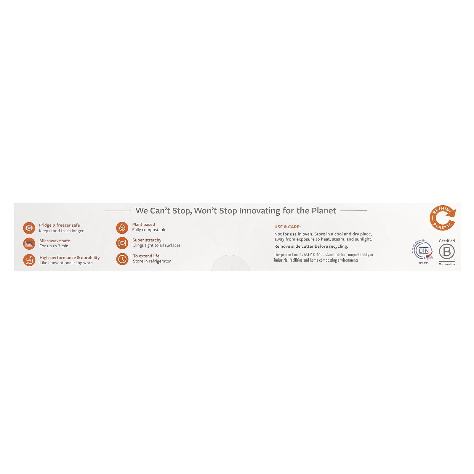 Home Compostable Cling Wrap | Plastic-Free & Reusable - Image 2