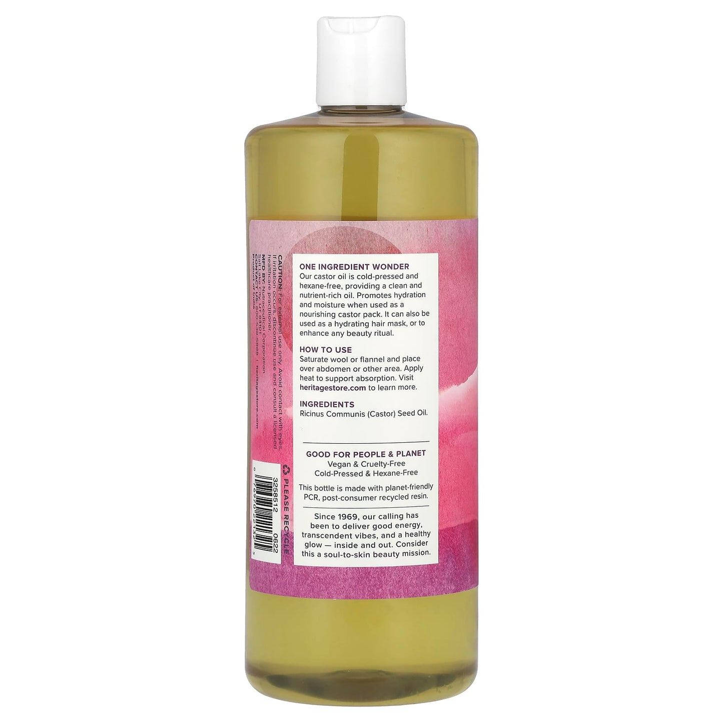 Cold-Pressed Castor Oil by Heritage Store - Hydrate & Nourish Skin & Hair - Image 2