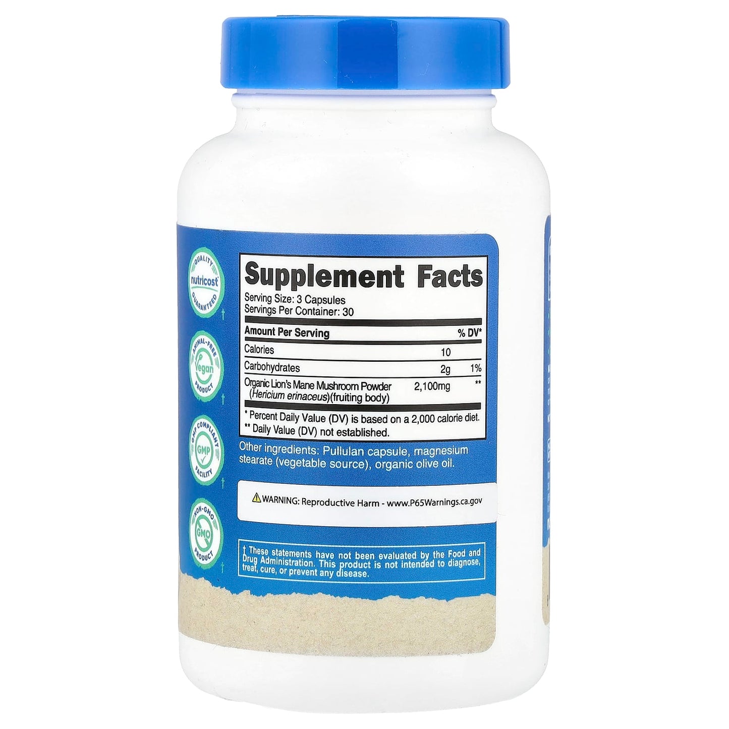 Nutricost, Lion's Mane Mushroom, 90 Capsules (700 mg per Capsule) - Image 2