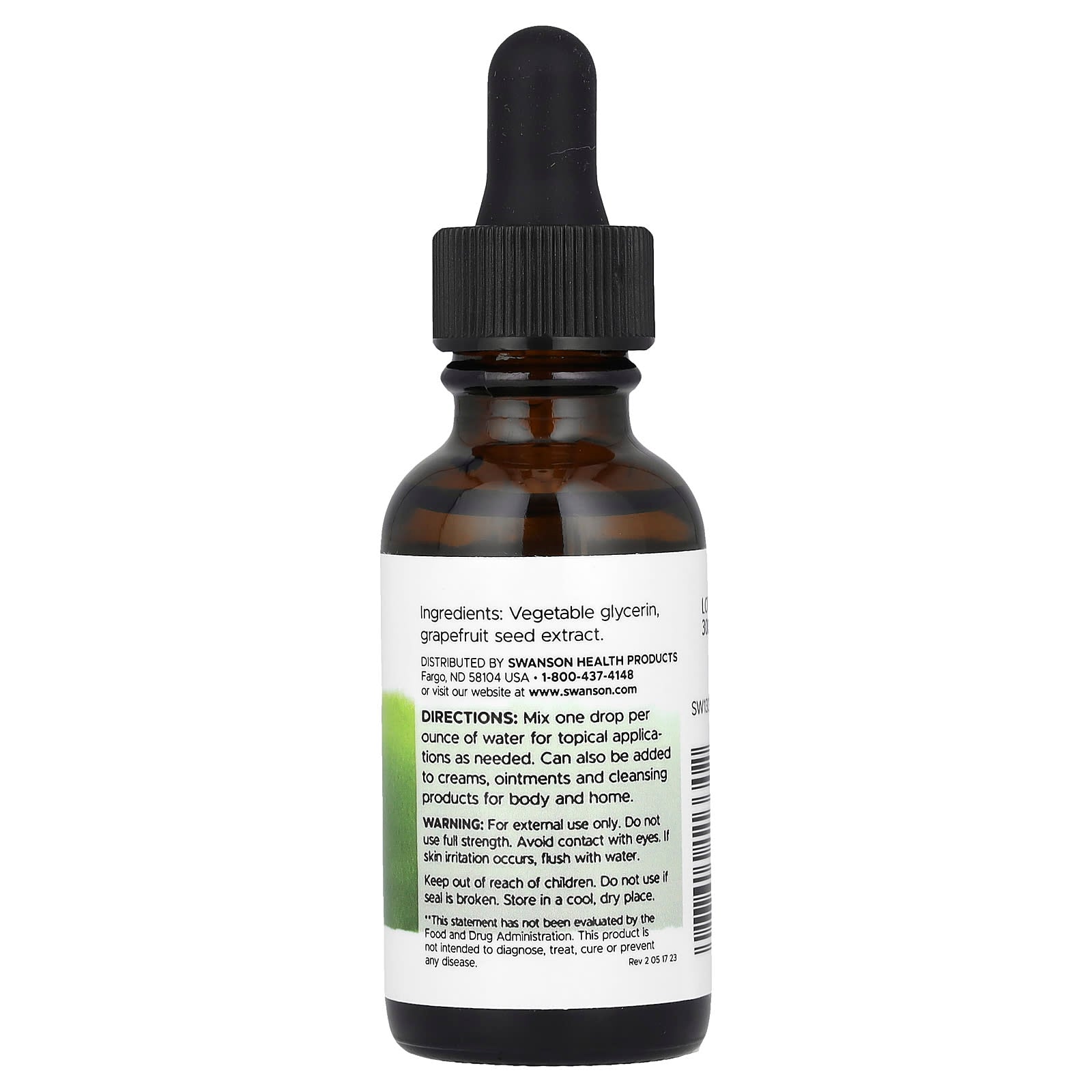 Swanson, Grapefruit Seed Liquid Extract, 1 fl oz (29.6 ml) - Image 2