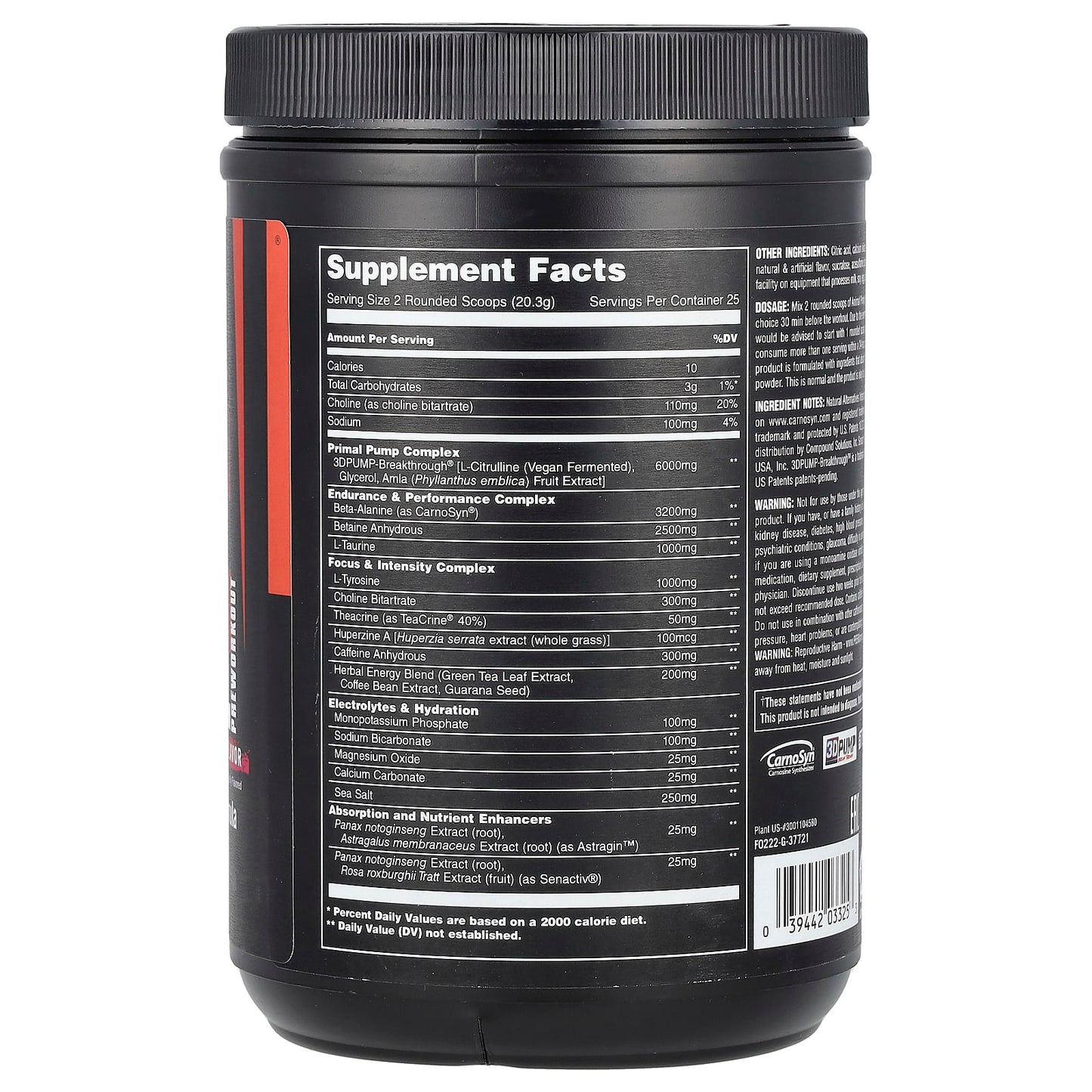 Primal Preworkout by Animal - Strawberry Watermelon Flavor - Image 2