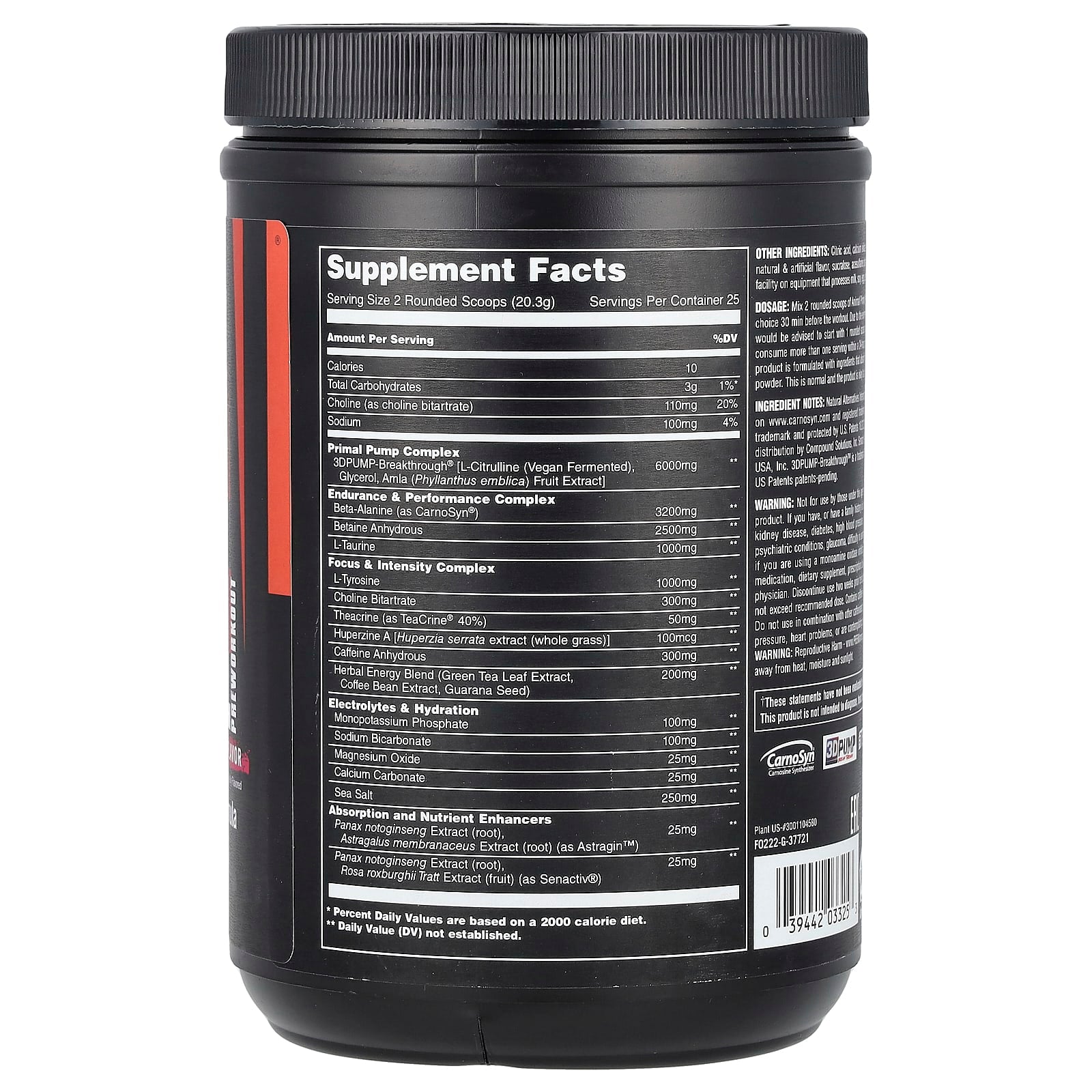 Primal Preworkout by Animal - Strawberry Watermelon Flavor - Image 2