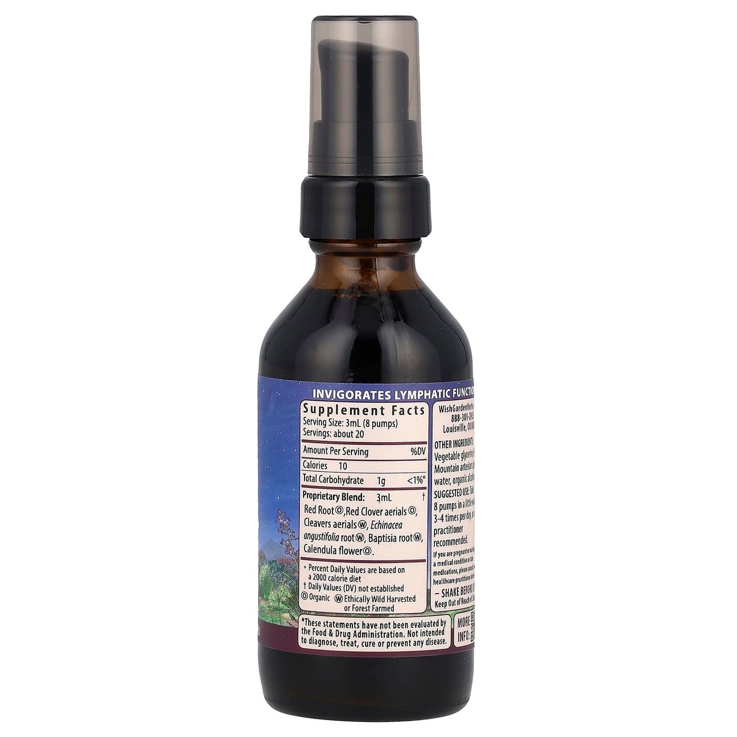 WishGarden Herbs, Lymph™ Mover Activation Formula, 2 fl oz (59 ml) - Image 2