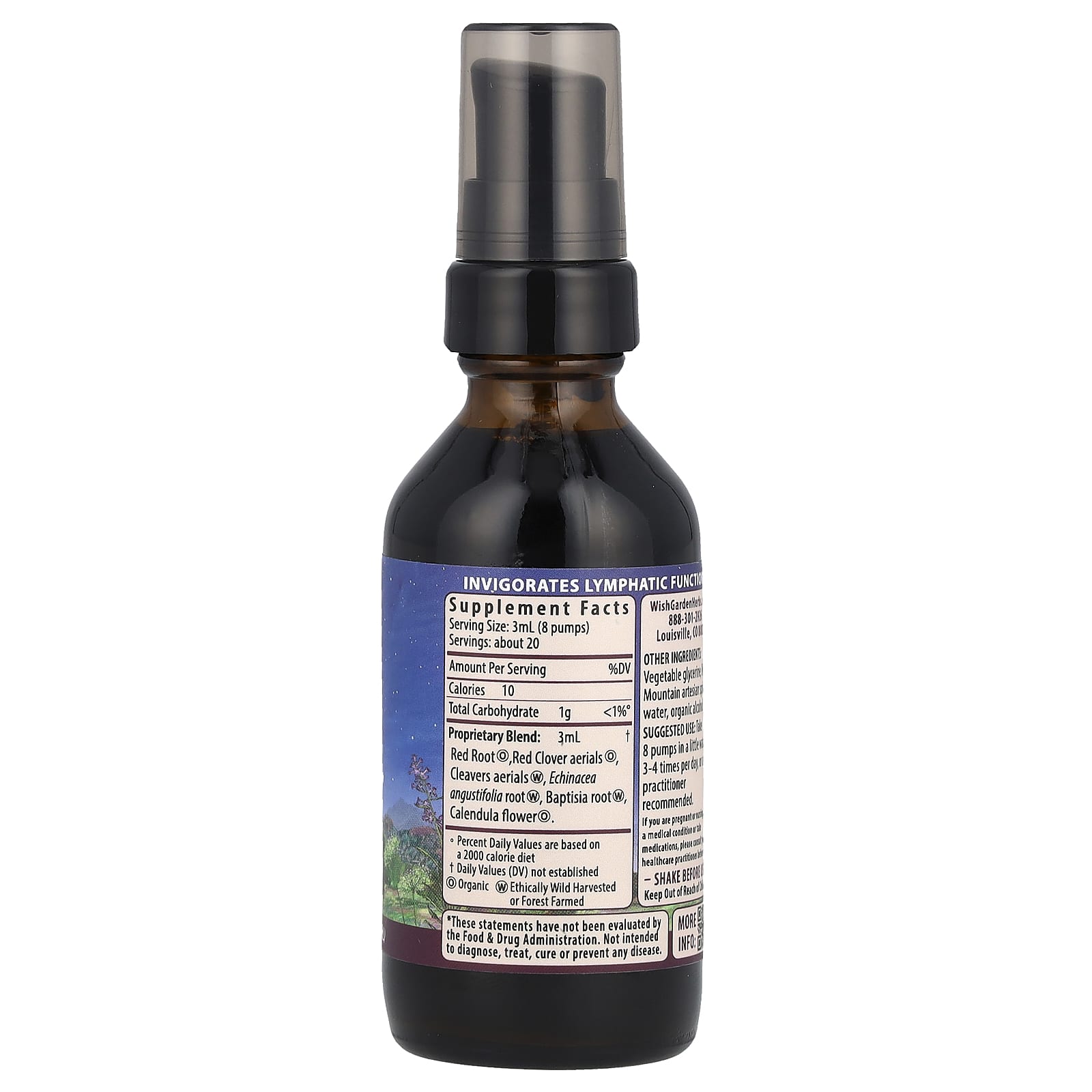 WishGarden Herbs, Lymph™ Mover Activation Formula, 2 fl oz (59 ml) - Image 2