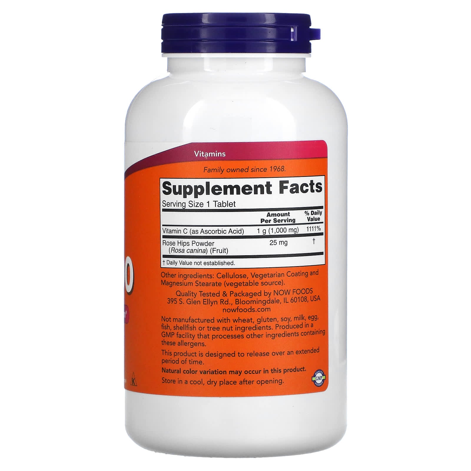 NOW Foods, C-1000, 250 Tablets - Image 2