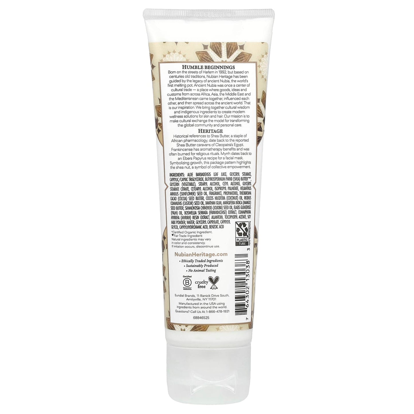 Nubian Heritage, Hand Cream, Raw Shea Butter, 4 fl oz (118 ml) - Image 2