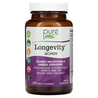 Pure Essence Longevity Women's Multivitamin Supplement 120 Tablets