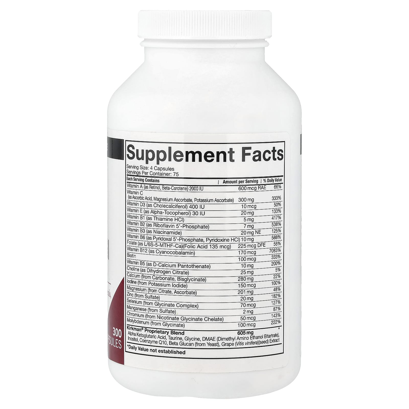 Kirkman Labs, Spectrum Complete II, 300 Capsules - Image 2