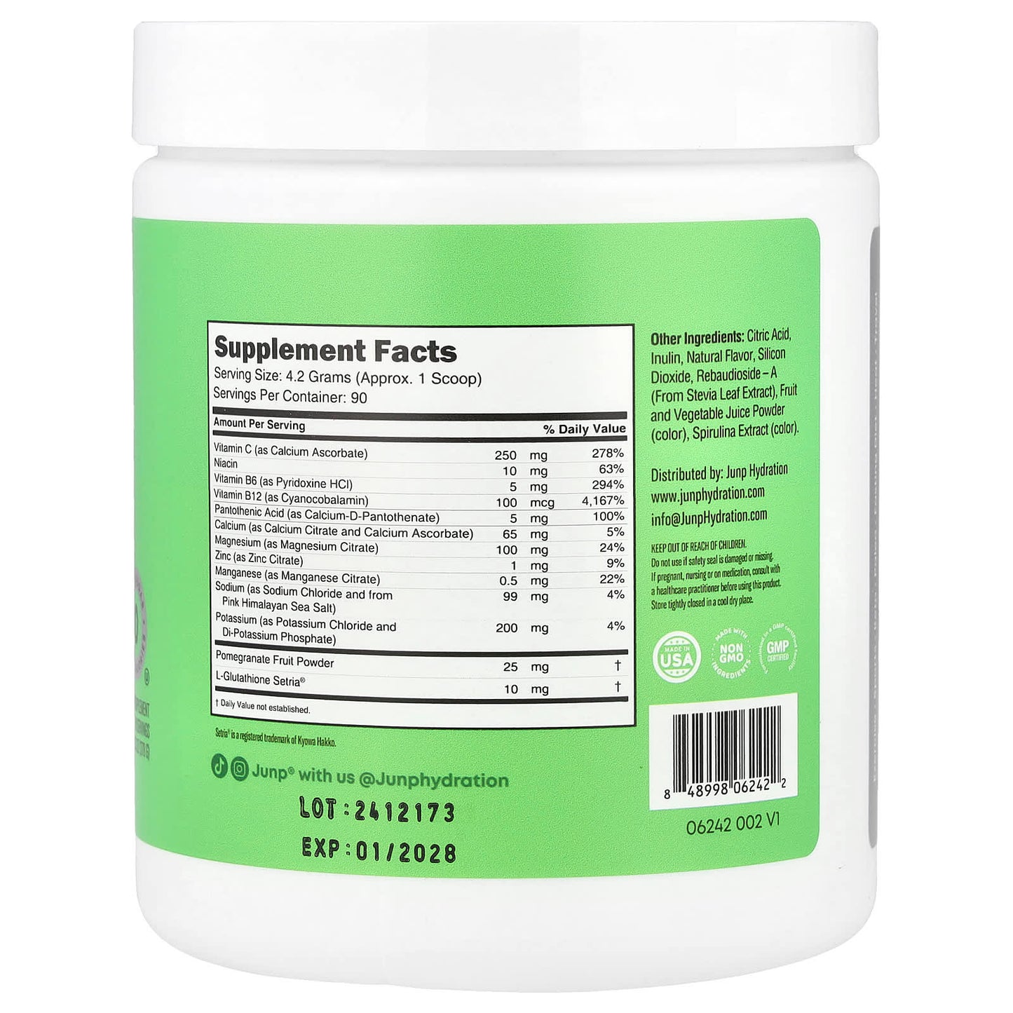 Hydrate with Junp Green Apple - Electrolyte Powder Mix for Daily Hydration - Image 2