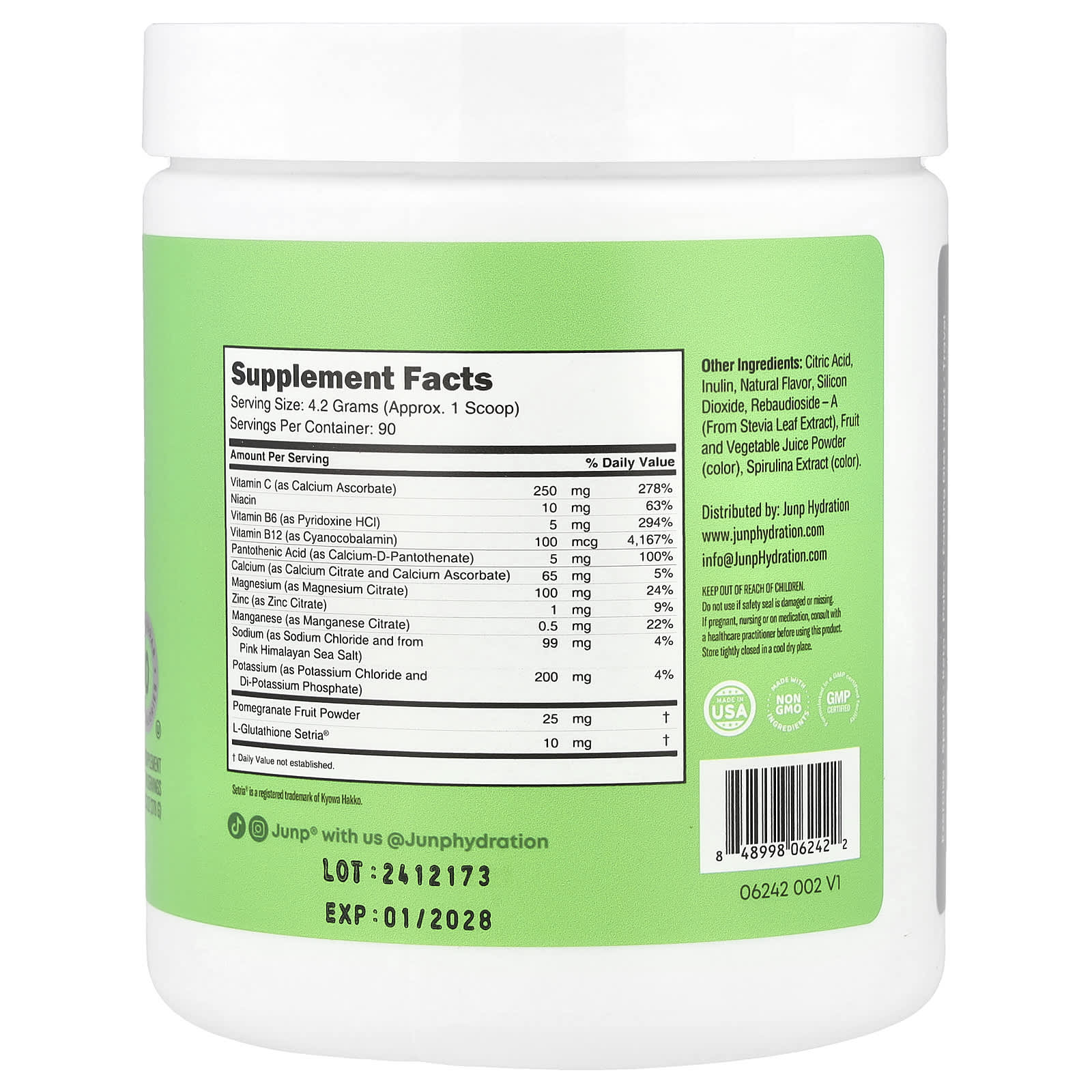 Hydrate with Junp Green Apple - Electrolyte Powder Mix for Daily Hydration - Image 2