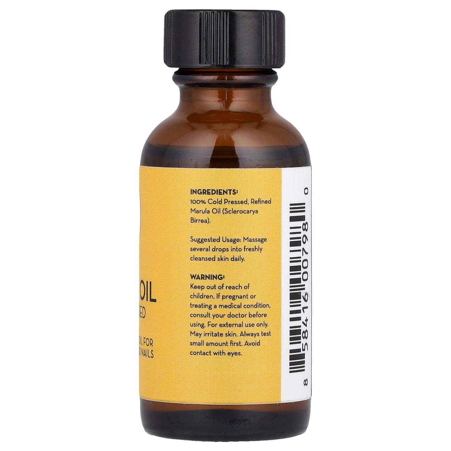 Pure Body Naturals, Marula Oil, Cold Pressed, 1 fl oz (30 ml) - Image 2