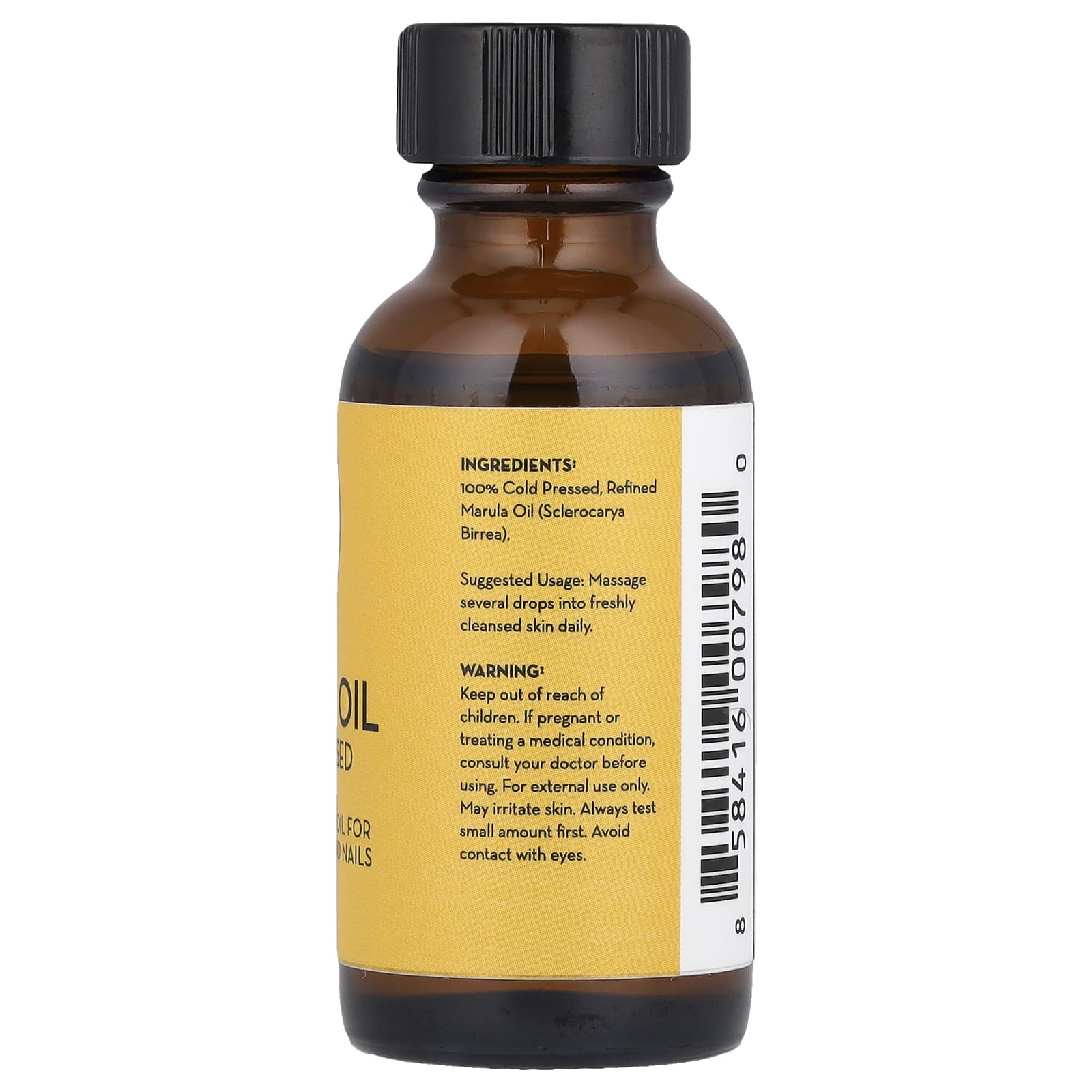 Pure Body Naturals, Marula Oil, Cold Pressed, 1 fl oz (30 ml) - Image 2