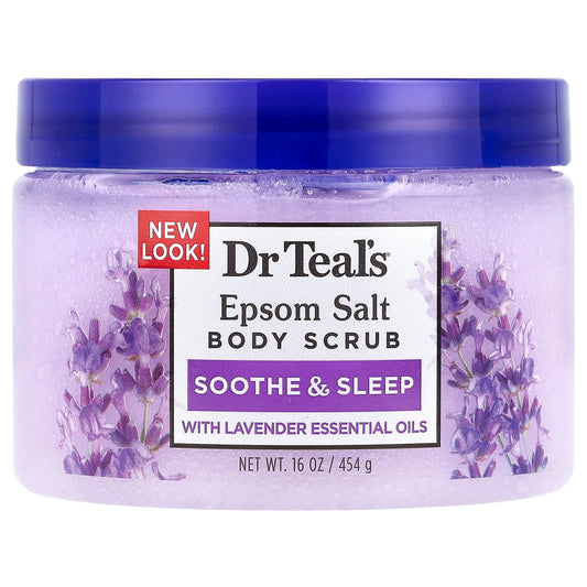 Lavender Epsom Salt Body Scrub by Dr. Teal's - Softens and Exfoliates Skin - Image 1