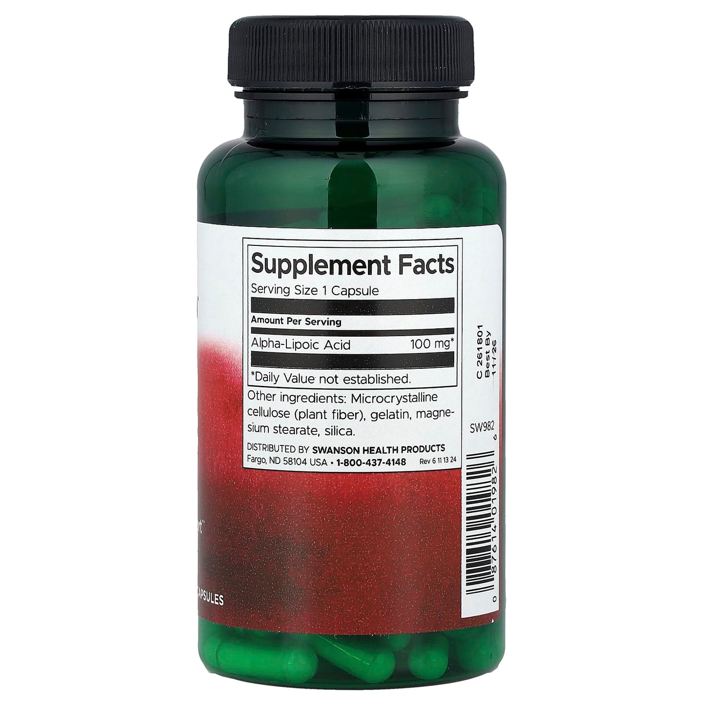 Swanson, Alpha Lipoic Acid, 100 mg, 120 Capsules - Image 2