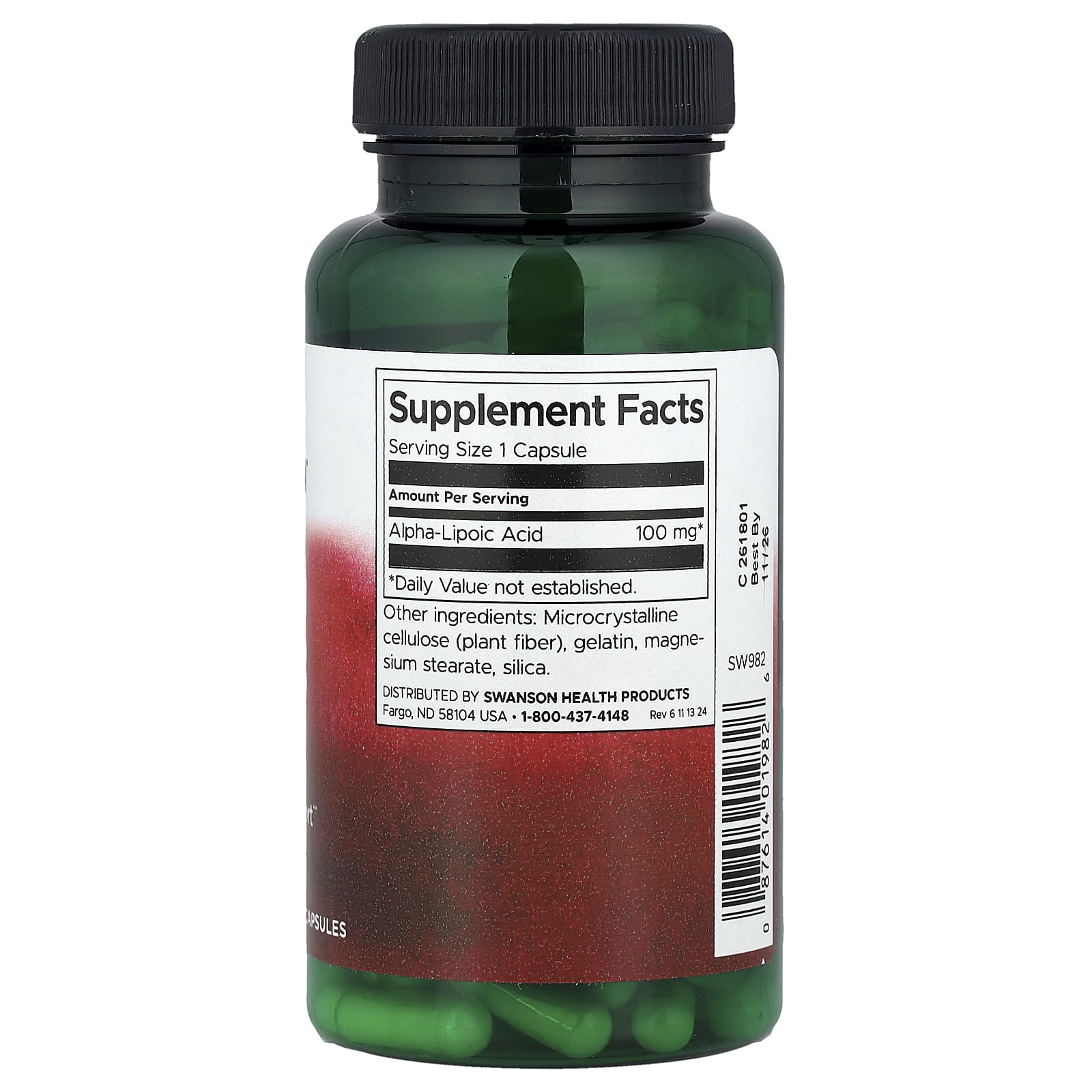 Swanson, Alpha Lipoic Acid, 100 mg, 120 Capsules - Image 2