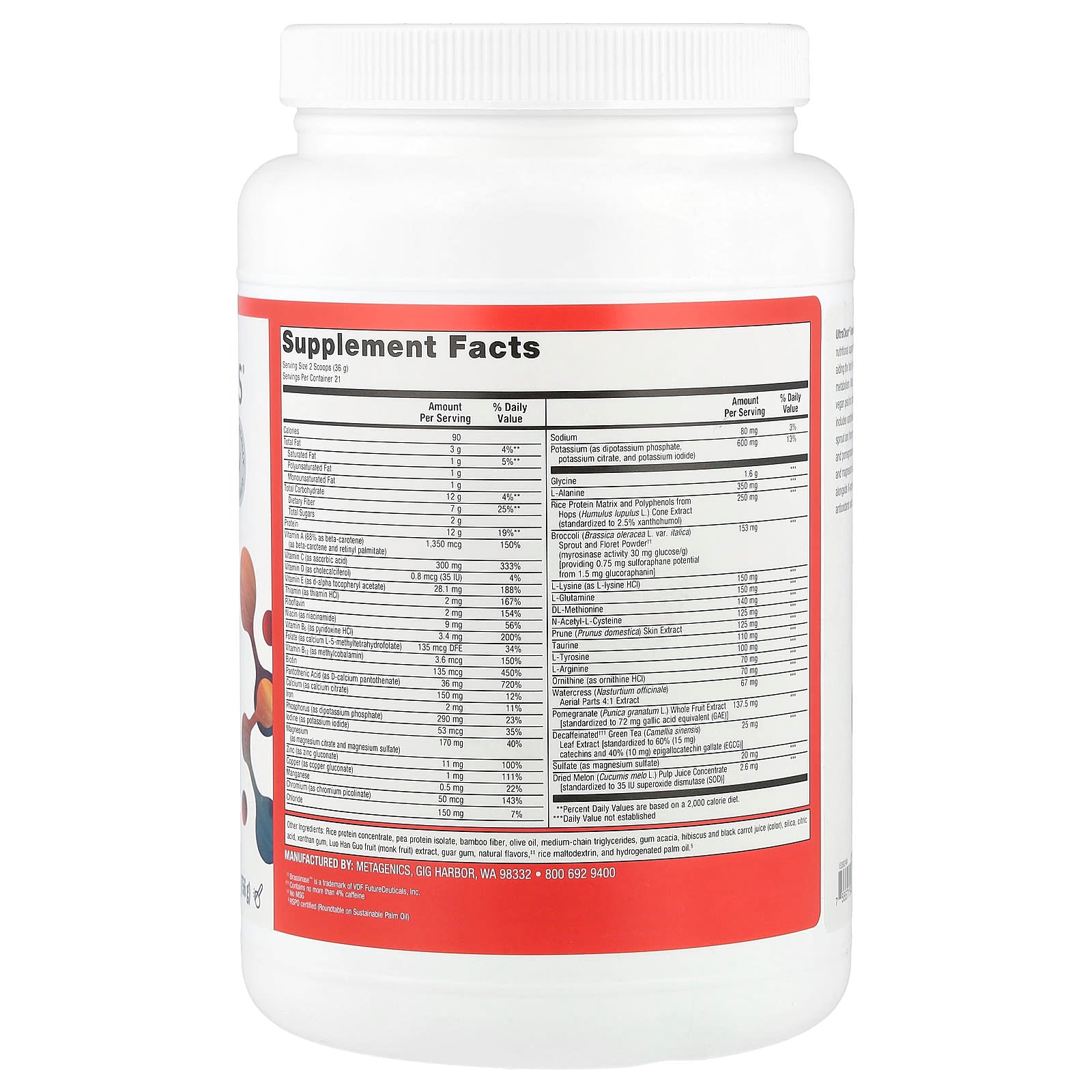 Metagenics, UltraClear® Renew Detox Powder, Natural Berry, 26.67 oz (756 g) - Image 2