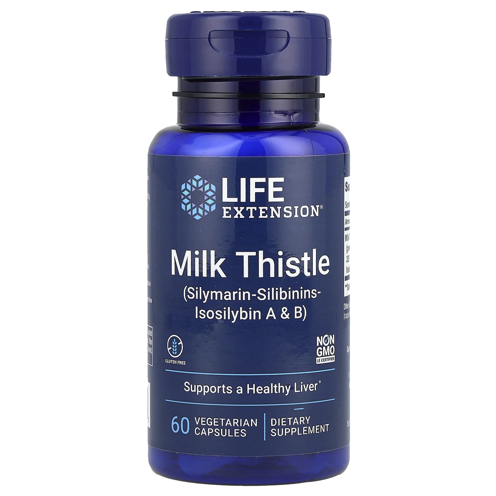 Life Extension, Milk Thistle, 60 Vegetarian Capsules (750 mg per Capsule) - Image 1