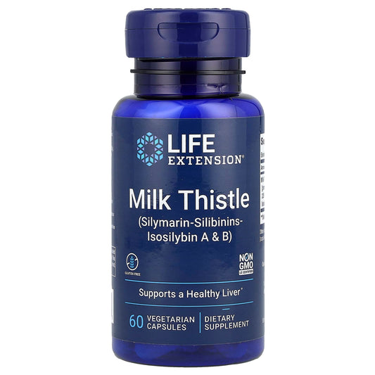 Life Extension, Milk Thistle, 60 Vegetarian Capsules (750 mg per Capsule) - Image 1
