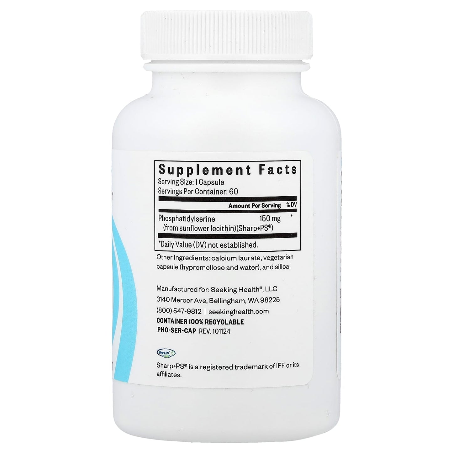 Seeking Health, Phosphatidyl Serine, 150 mg, 60 Capsules - Image 2