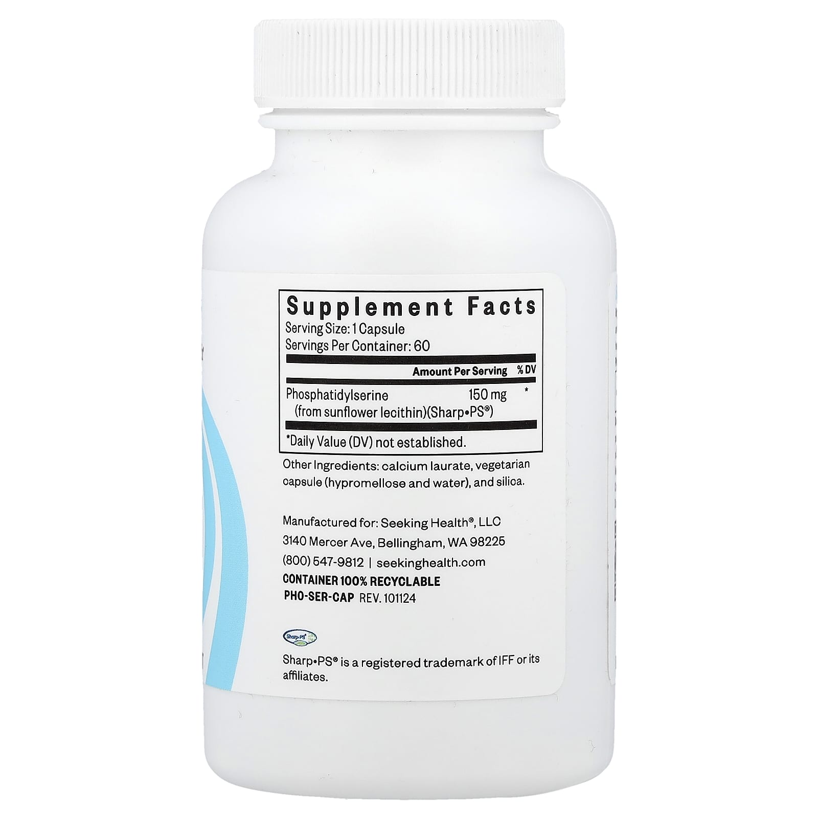 Seeking Health, Phosphatidyl Serine, 150 mg, 60 Capsules - Image 2