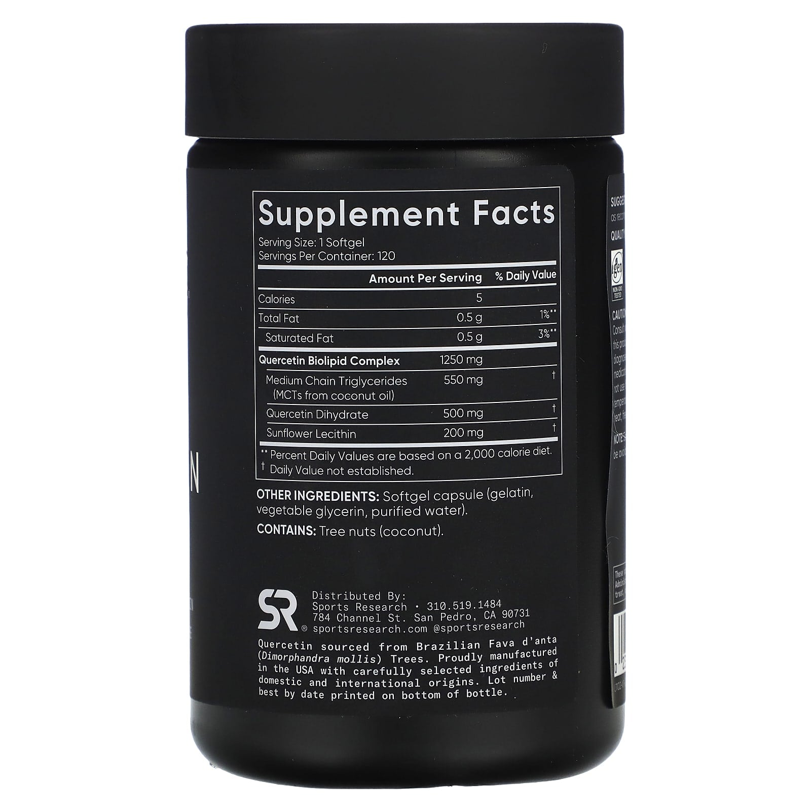 Sports Research, Quercetin, 120 Softgels - Image 2