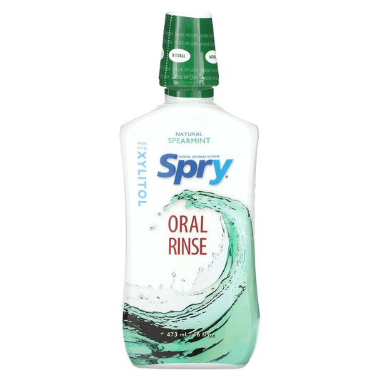 Xlear, Spry, Oral Rinse, Natural Spearmint, 16 fl oz (473 ml) - Image 1