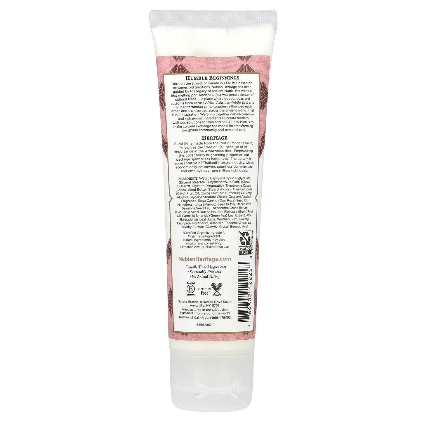 Nubian Heritage, Hand Cream, Patchouli & Buriti, 4 fl oz (118 ml) - Image 2