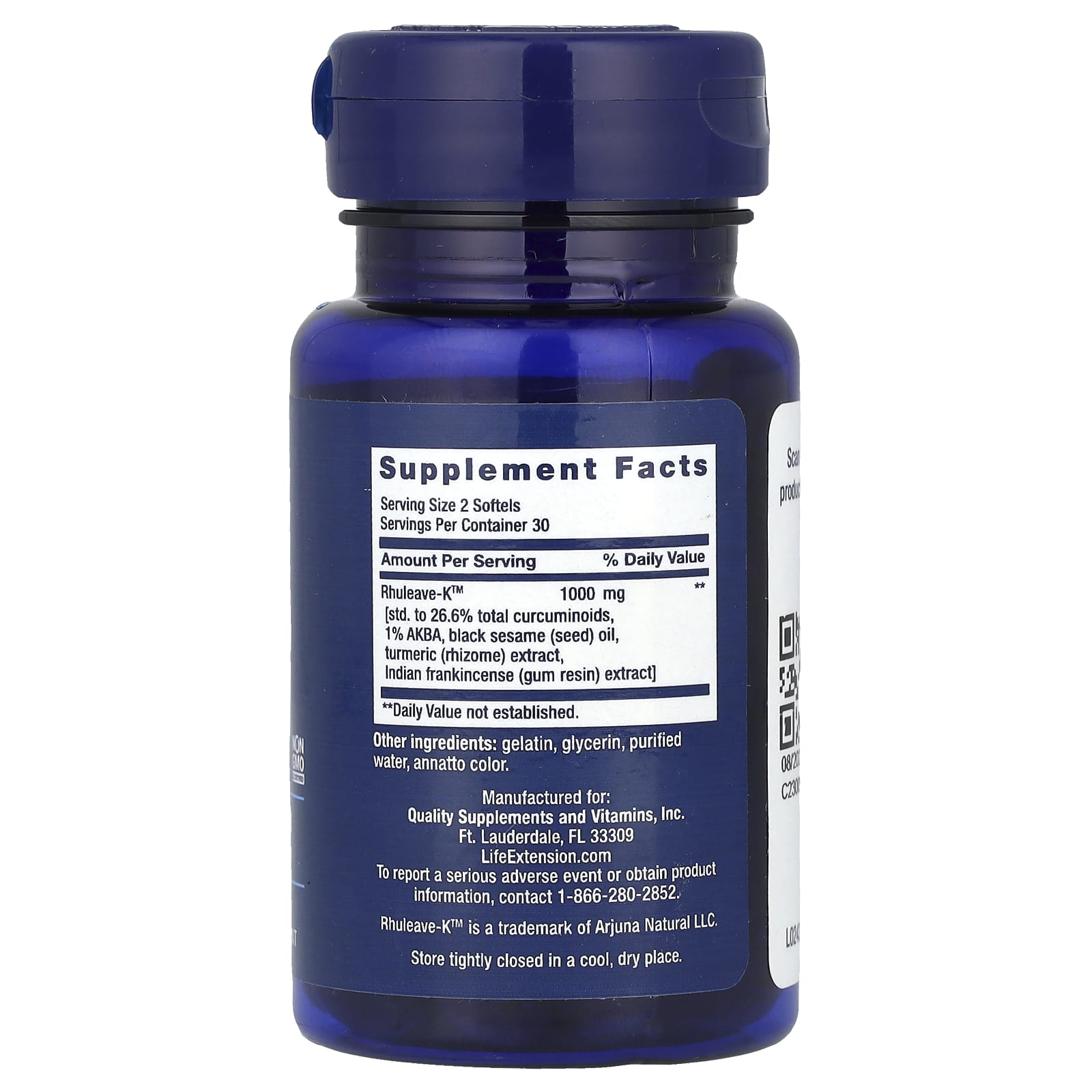 Life Extension, Fast Acting Relief, 60 Softgels - Image 2