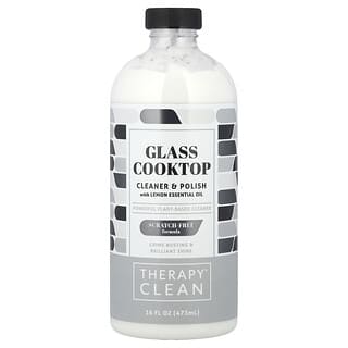 Therapy Clean Glass Cooktop Cleaner & Polish, Plant-Based, Lemon Essential Oil