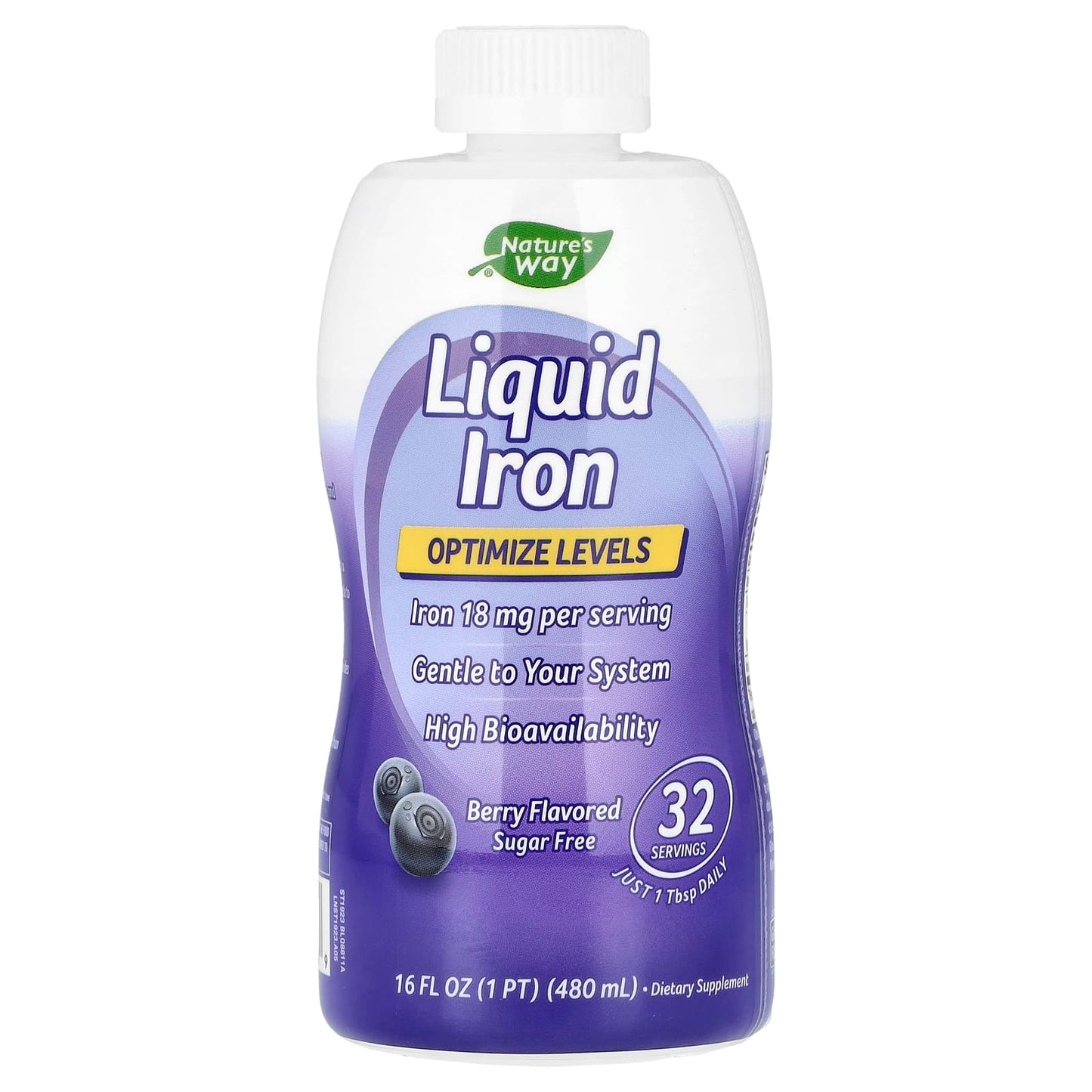 Nature's Way, Liquid Iron, Berry, 16 fl oz (480 ml) - Image 1