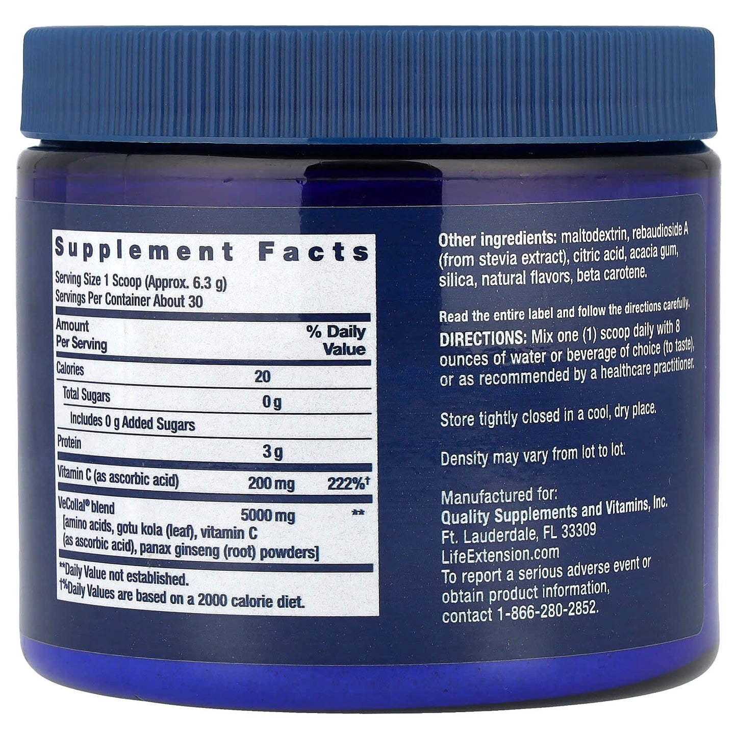 Life Extension, Vegan Pro Collagen, Natural Orange, 6.667 oz (189 g) - Image 2