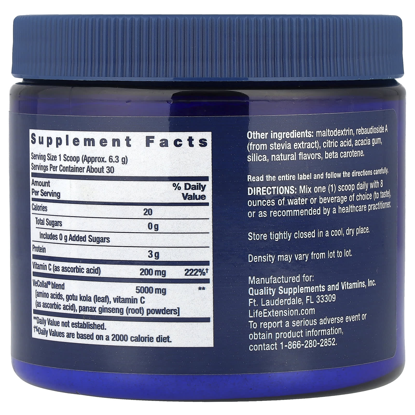 Life Extension, Vegan Pro Collagen, Natural Orange, 6.667 oz (189 g) - Image 2