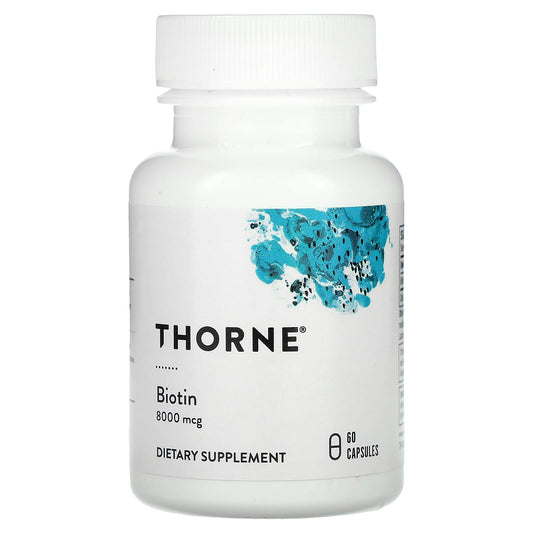 Thorne, Biotin, 8,000 mcg, 60 Capsules - Image 1