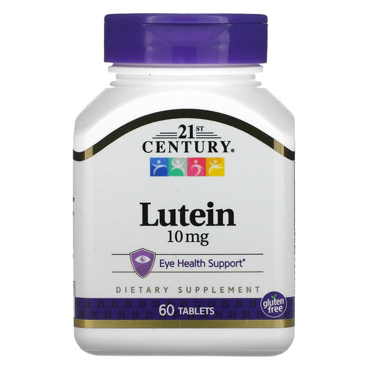 Lutein Eye Health Supplement, 10mg, 60 Tablets, Gluten Free - Image 1