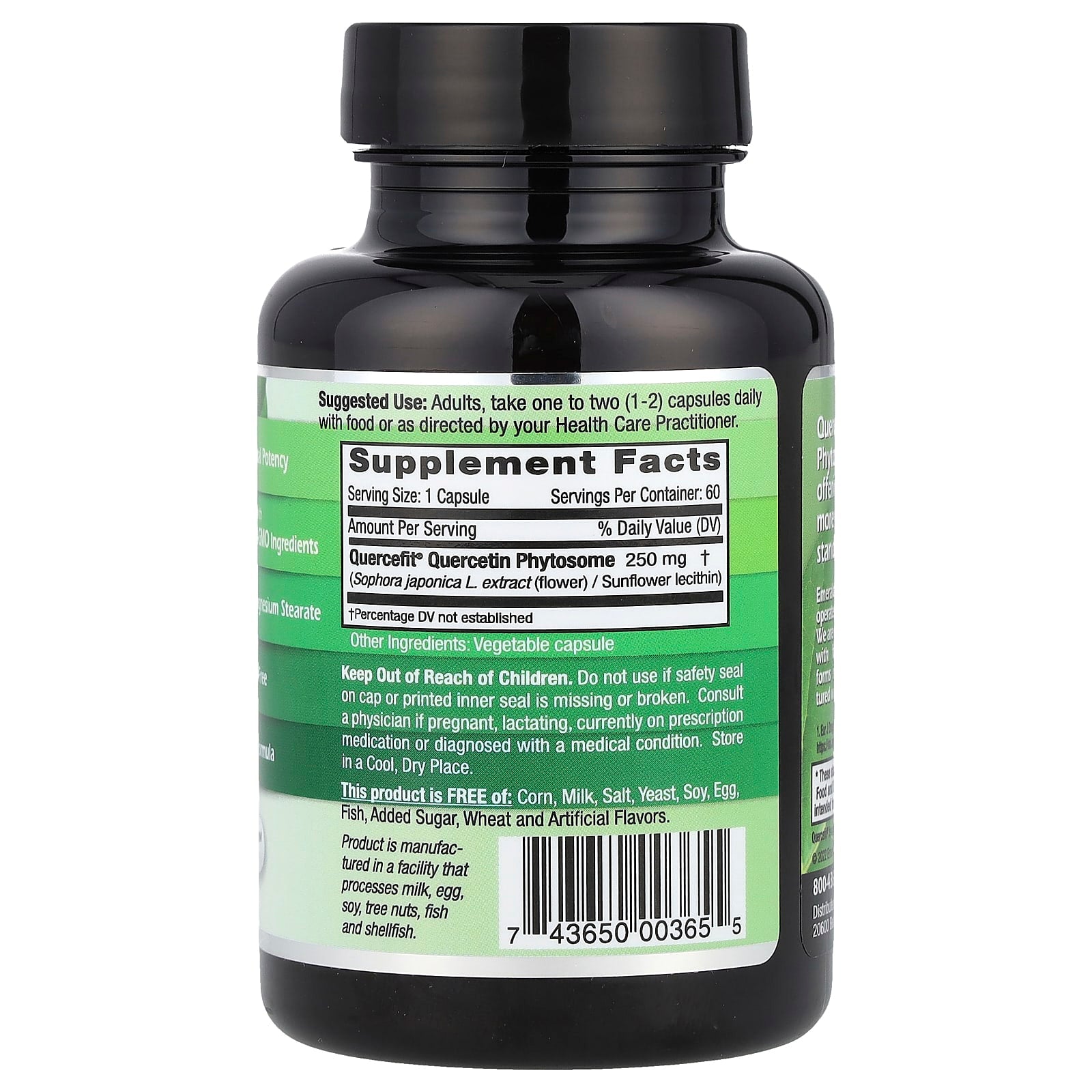 Quercetin Phytosome Supplement for Enhanced Absorption | 250mg 60 Caps - Image 2